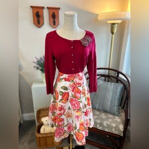 H&M Bold Floral Spring/Summer Skirt